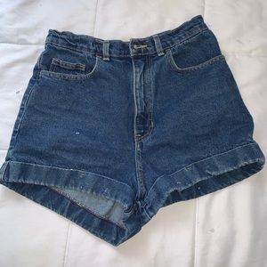 American Apparel High Waist Denim Shorts